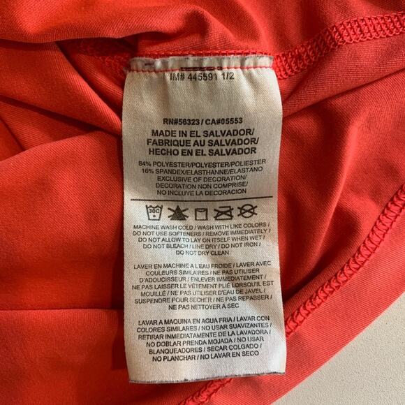 Nike Pro Tank Top Womens XS Extra Small Coral Blue Swoosh Logo Dri Fit Scoop - Picture 9 of 12